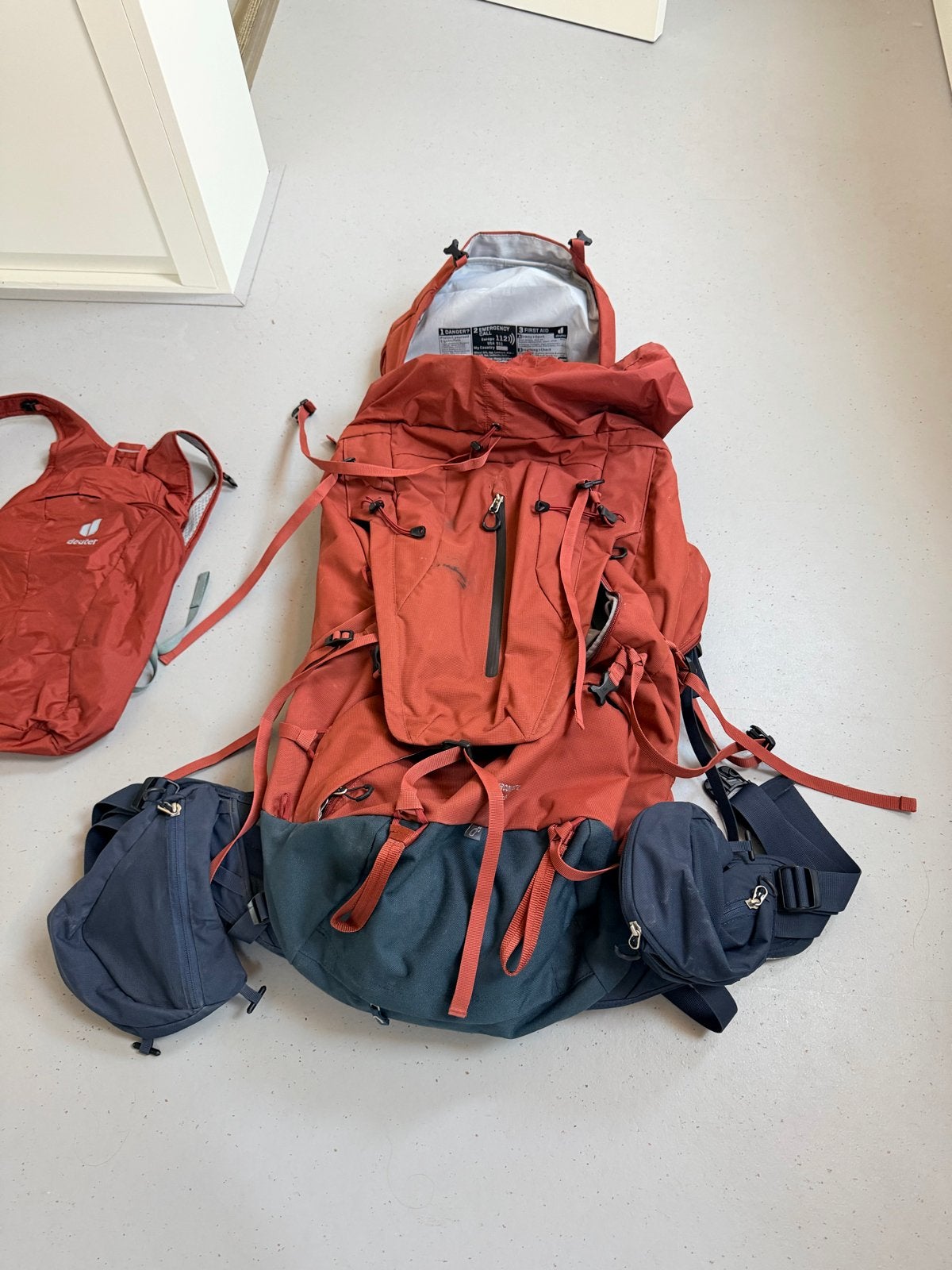 Deuter Aircontact X 60+15 SL backpack, Ophalen, Zo goed als nieuw, Overige typen