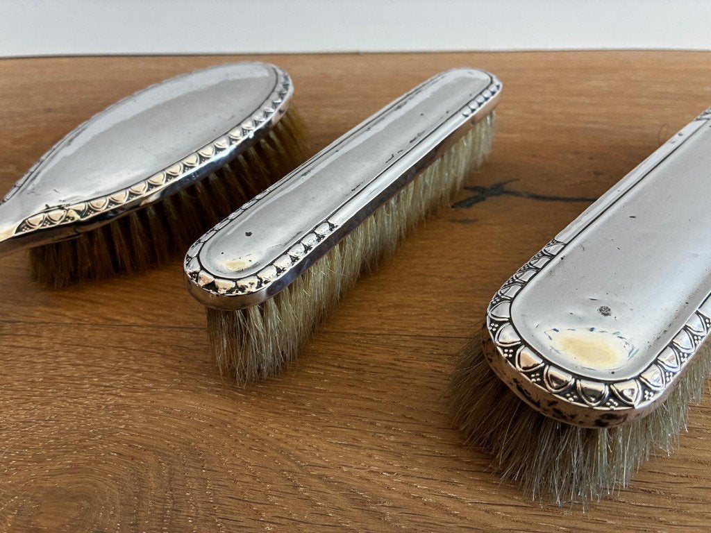 Zilveren Scandinavische Toiletset (830), Ophalen of Verzenden, Zilver