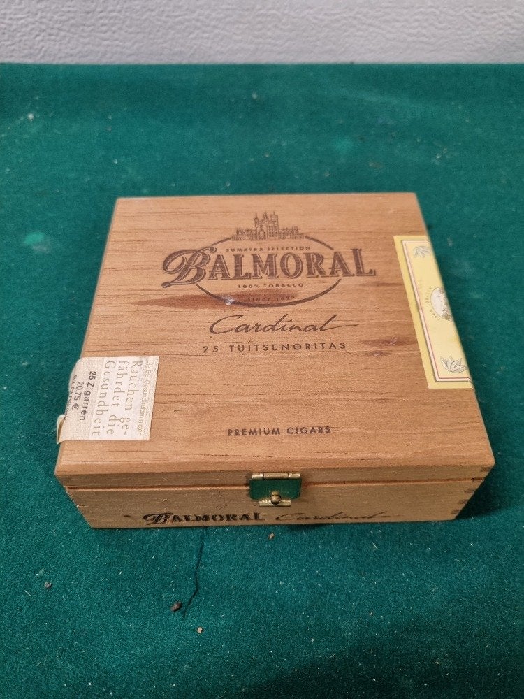 sigarenkistje balmoral cardinal, Ophalen of Verzenden, 'T Olde Gre-j, Info@toldegrej.nl, Endepoelstraat 20f Didam