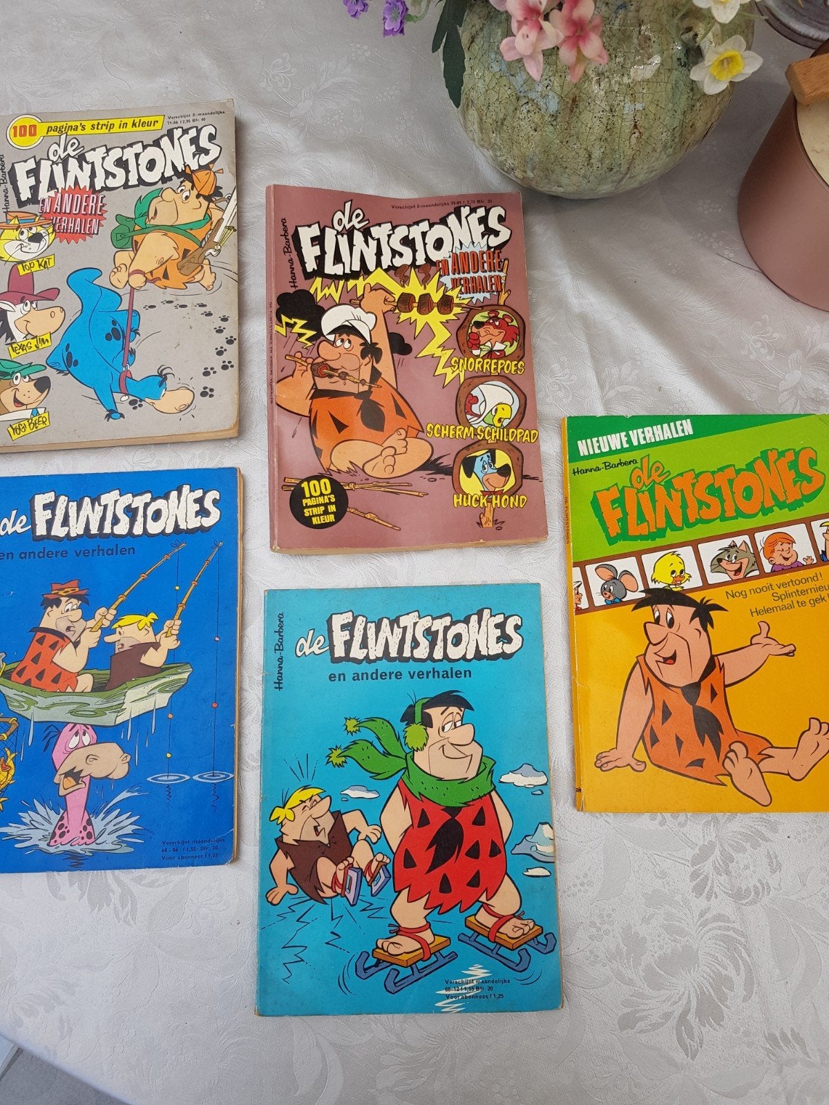 Flinstone strips, Ophalen of Verzenden, Gebruikt, Beeldje of Figuurtje