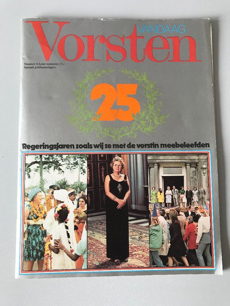 Vorsten 25 jaar Koningin Juliana Jubileum uitgave, Verzamelen, Koninklijk Huis en Royalty, Ophalen of Verzenden, Zo goed als nieuw