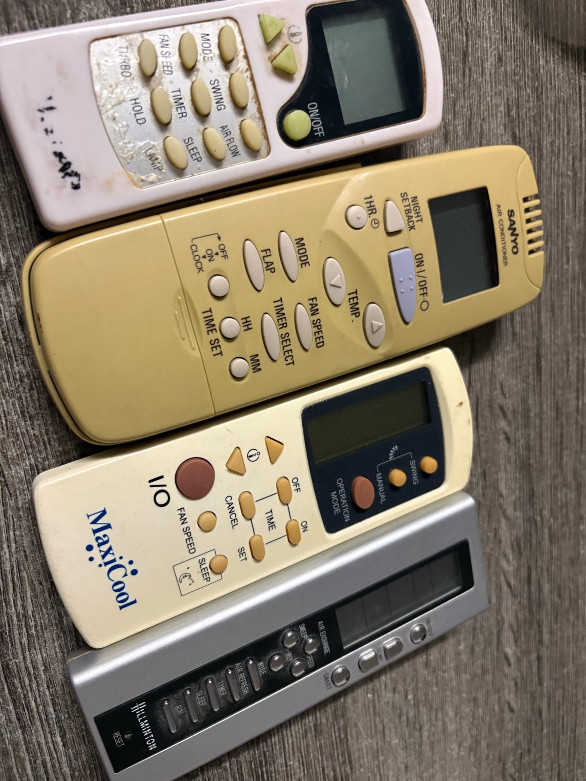 Diverse wandairco's en afstandsbedieningen, Ophalen, Gebruikt, Minder dan 60 m³, Timer