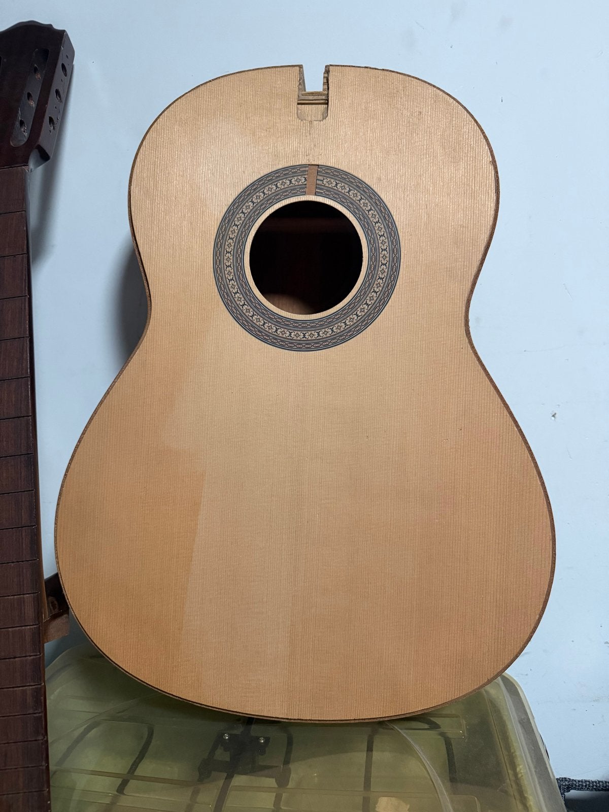 Gitaarbouwer project: Klassieke gitaar met hals (was 200 eur, Ophalen of Verzenden, Gebruikt, Klassieke of Spaanse gitaar