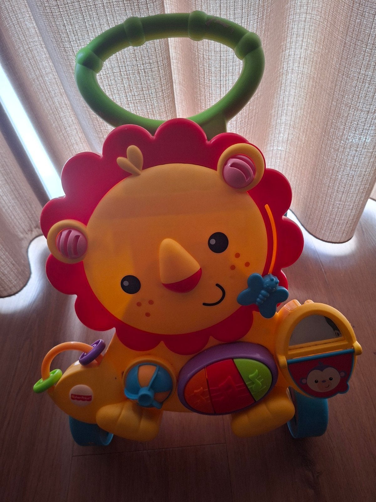 Fisher-Price loopwagen leeuw met geluid, Ophalen, Gebruikt, Overige typen, Met geluid