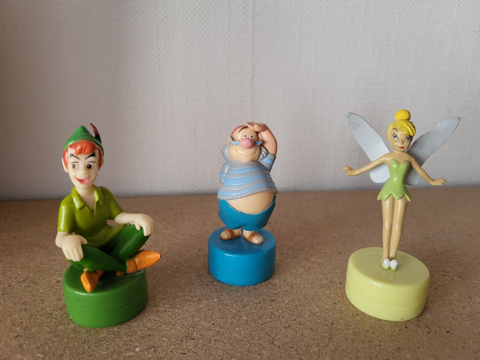 Peter Pan, Vetje en Tinkelbel stempels, Ophalen of Verzenden, Gebruikt