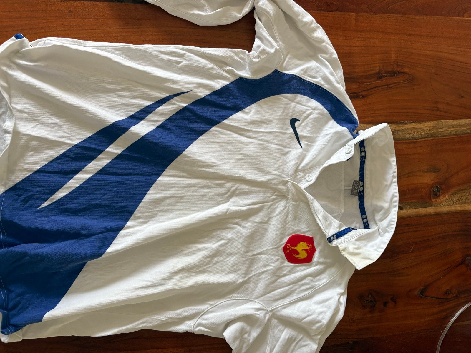 Nike Frankrijk Rugby Shirt - Maat XL, Wit, Maat 56/58 (XL), Ophalen of Verzenden, Zo goed als nieuw