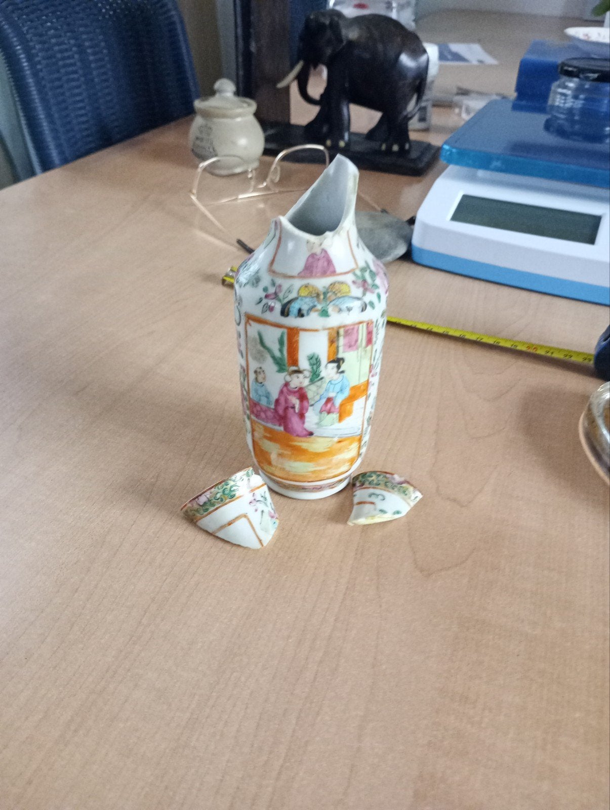 Chinees vaasje 14cm Kanton?, Ophalen