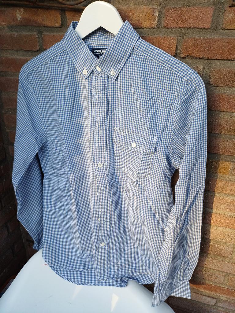Woolrich - Small - Japan - Overhemd, Blauw, Halswijdte 38 (S) of kleiner, Ophalen of Verzenden, Zo goed als nieuw