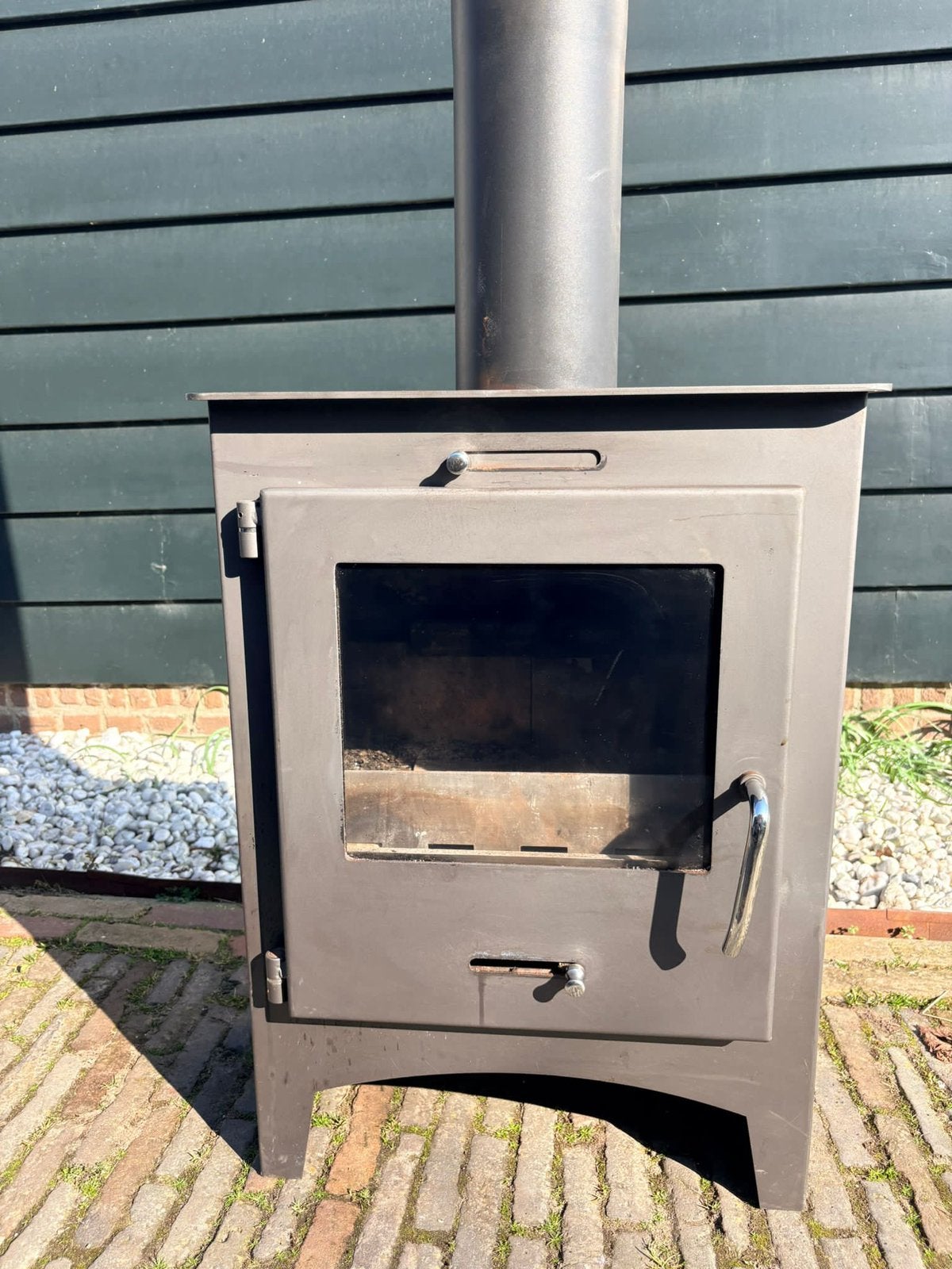 houtkachel met interne asbak, Ophalen, Gebruikt, Overige brandstoffen, Houtkachel
