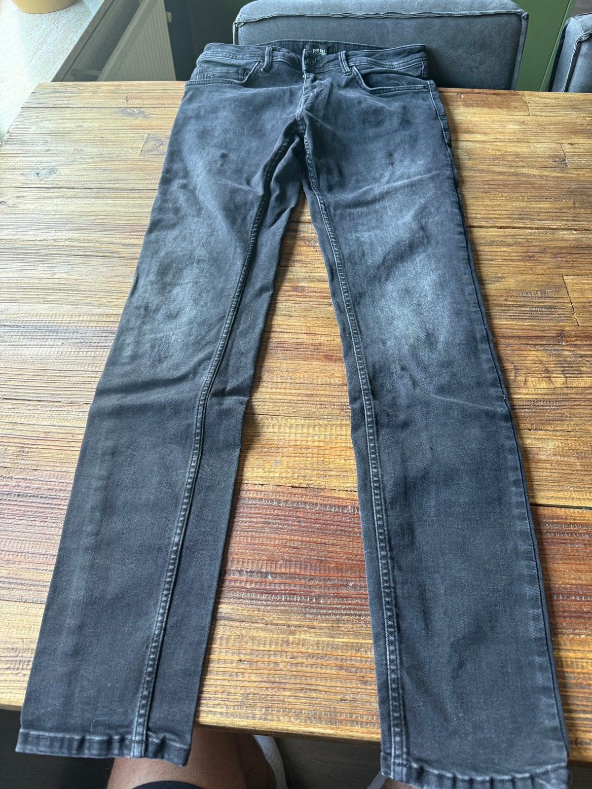 Refill Leroy Skinny Fit Jeans W34/L34 Zwart, Ophalen of Verzenden, Gedragen, Zwart, W33 - W34 (confectie 48/50)