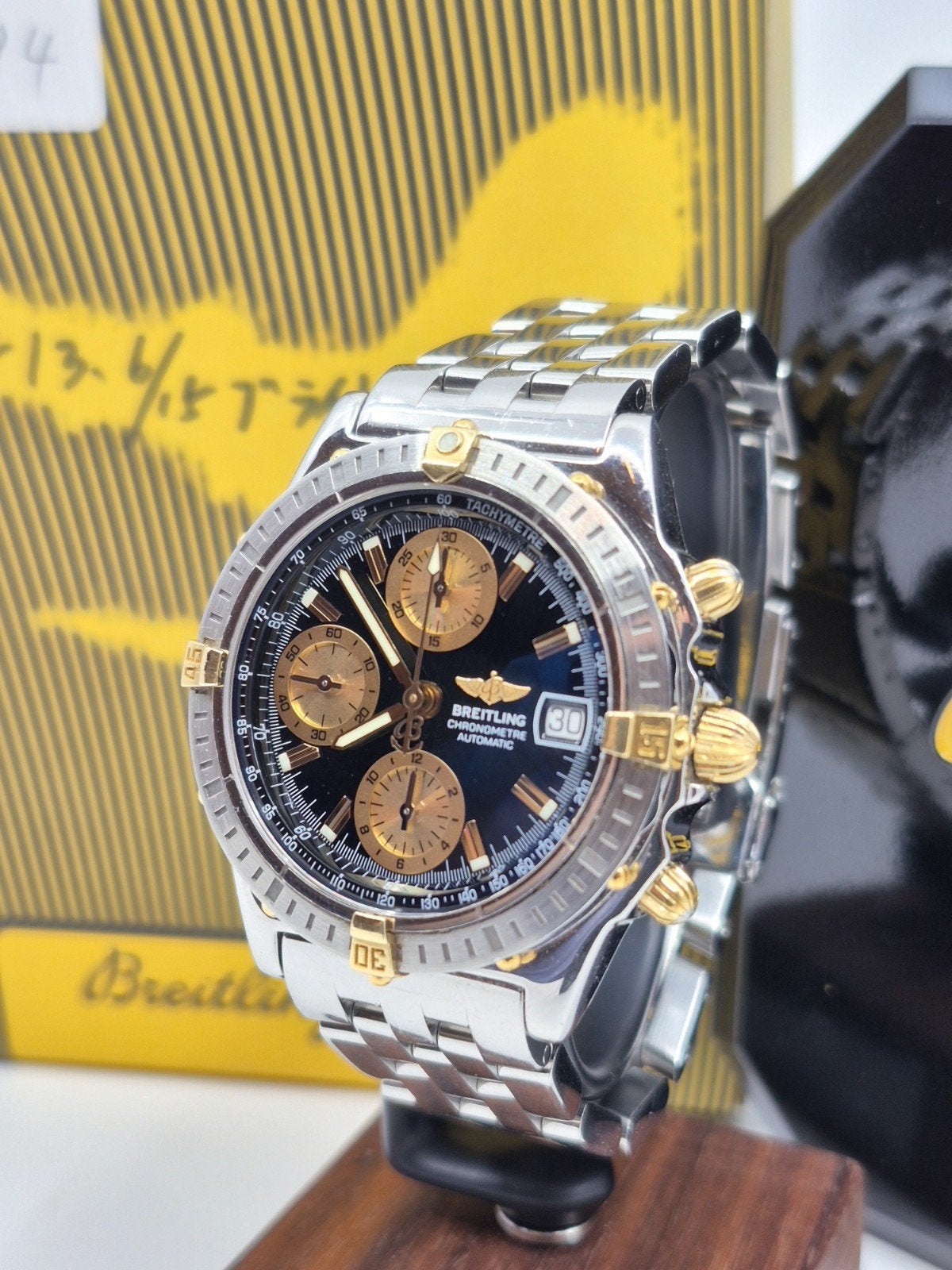 Breitling Chronomat B13352 

Te koop aangeboden: een, Ophalen of Verzenden, Zo goed als nieuw, Staal, Breitling