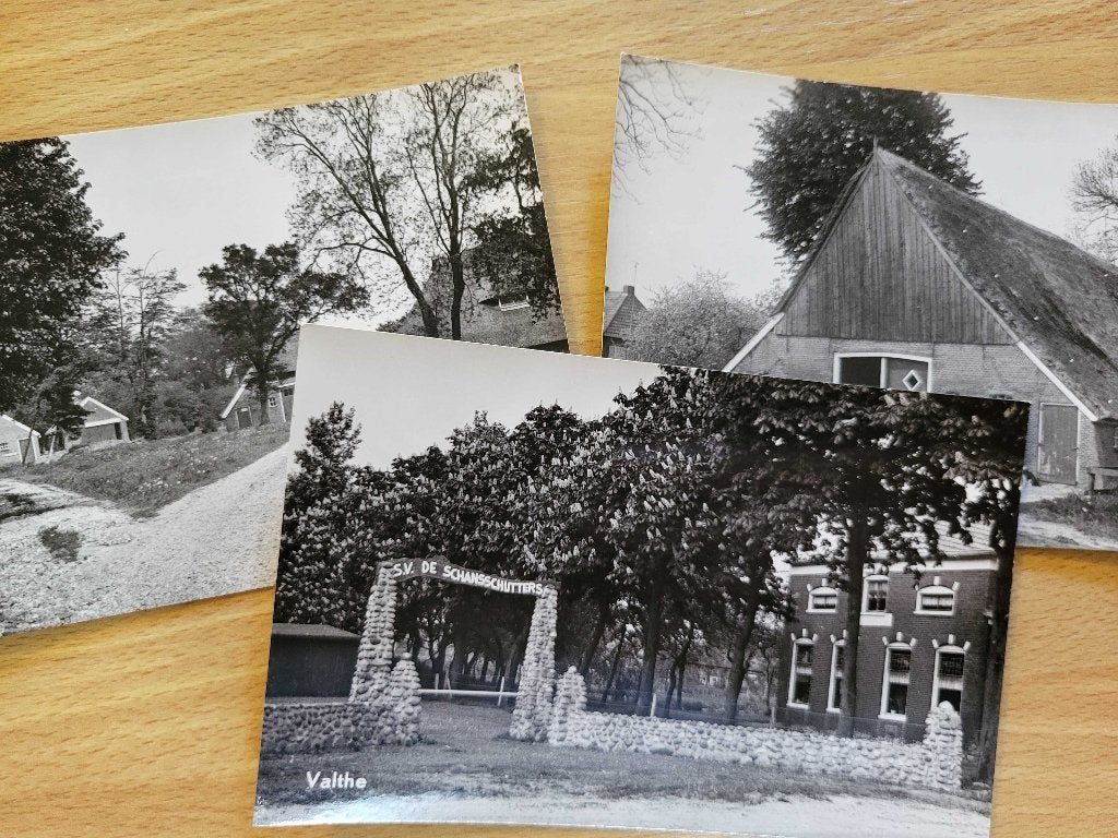 ansicht VALTHE boerderij (3x), Verzamelen, Ansichtkaarten | Nederland, Ophalen of Verzenden, Voor 1920, Drenthe