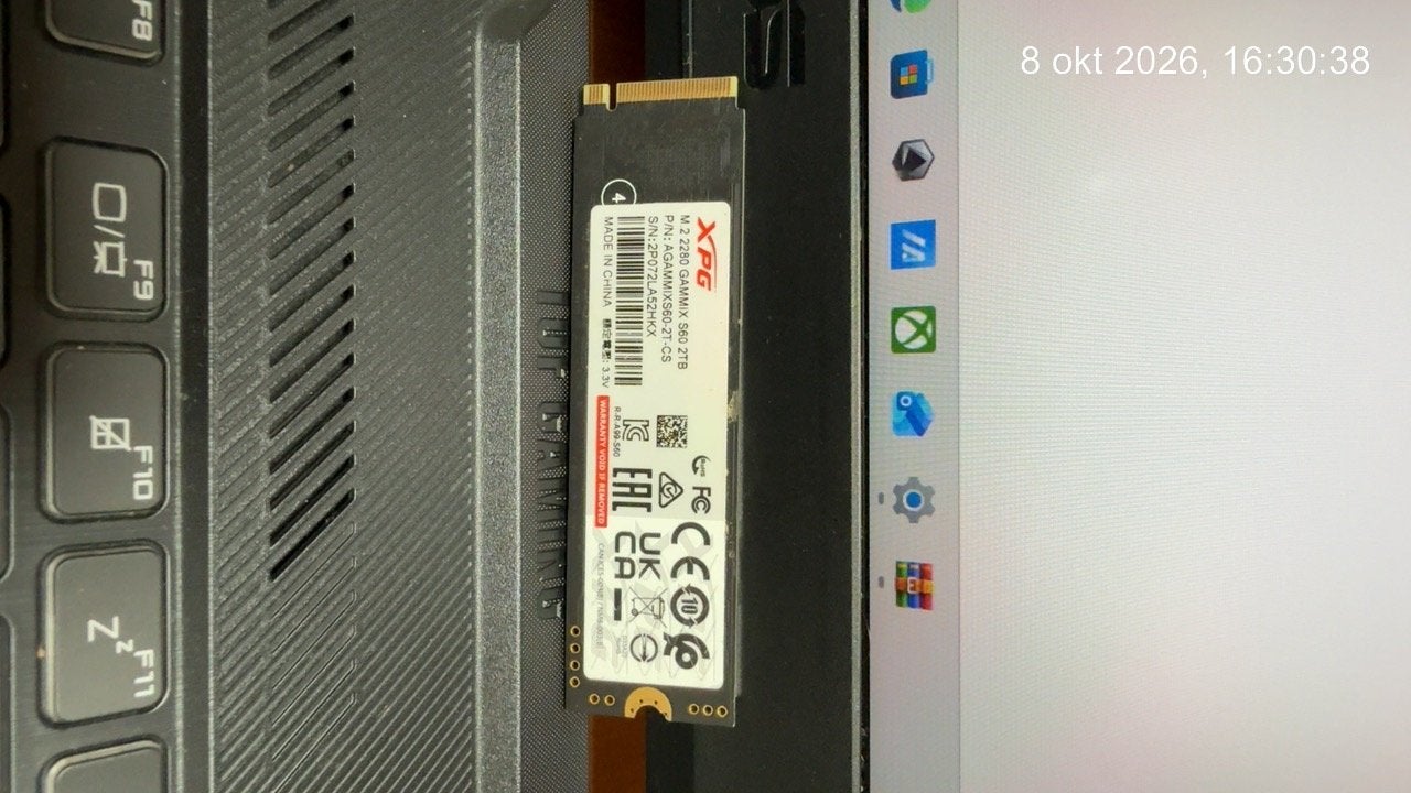 XPG GAMMIX S50 Lite 2TB NVMe SSD - Zo goed als nieuw, Computers en Software, Intern, Server, Ophalen of Verzenden, Zo goed als nieuw