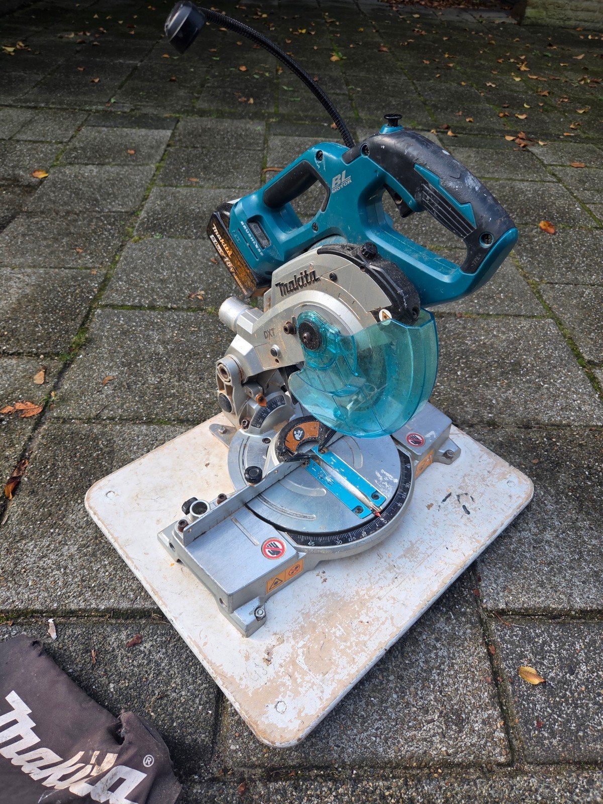 Makita DLS600Z Accu Afkortzaag 18V, Ophalen, Gebruikt, Afkortzaag, Makita