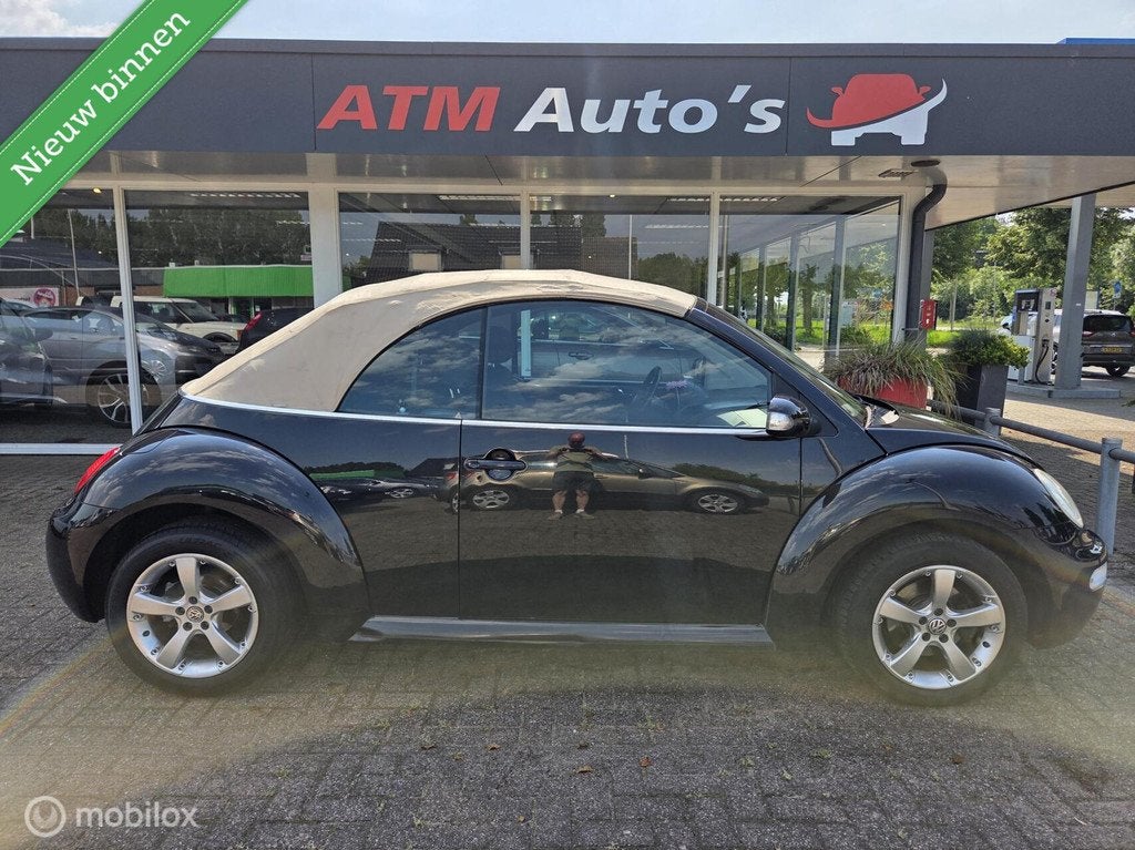 Volkswagen New Beetle Cabriolet 1.6 Turijn Airco Cruise, Auto's, Volkswagen, Bedrijf, Te koop, Beetle (Kever), ABS, Airbags, Airconditioning