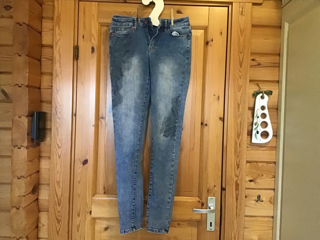 Spijkerbroek lang blauw Eksept W27, Ophalen of Verzenden, Zo goed als nieuw, Blauw, W27 (confectie 34) of kleiner