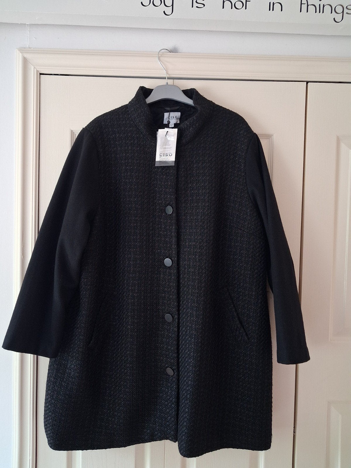 nieuwe jas merk ciso maat 50, Kleding | Dames, Zwart, Nieuw, Ciso, Ophalen of Verzenden