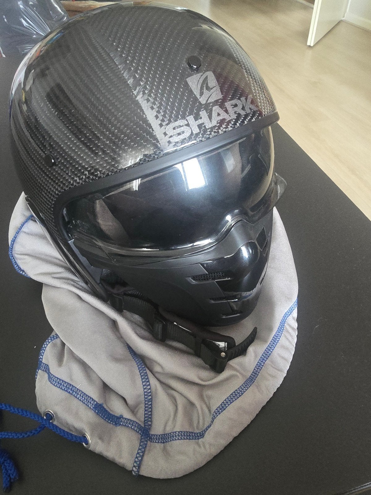 Shark Drak helm - Carbon - Maat L, Motoren, Kleding | Motorhelmen, Ophalen, Heren, Jethelm, Shark