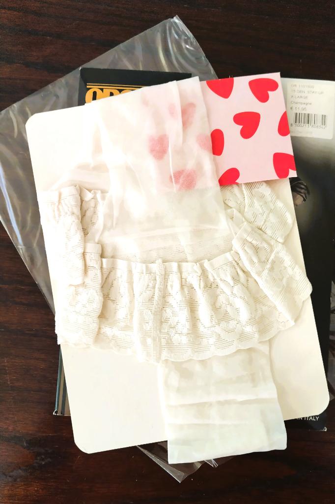 Sexy Witte Stay-Up Kousen van Oroblu, 15 denier, XL, Stay-up kousen, Wit, Nieuw, Overige maten