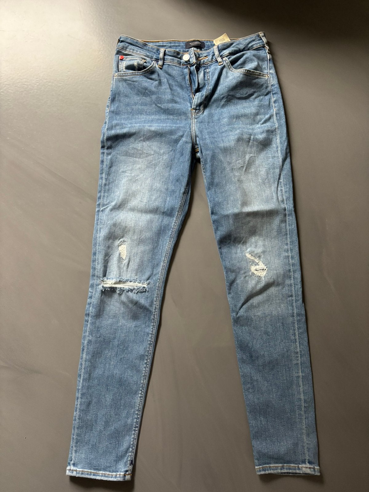 High waist Scotch & Soda broek, Ophalen of Verzenden, Zo goed als nieuw, Blauw