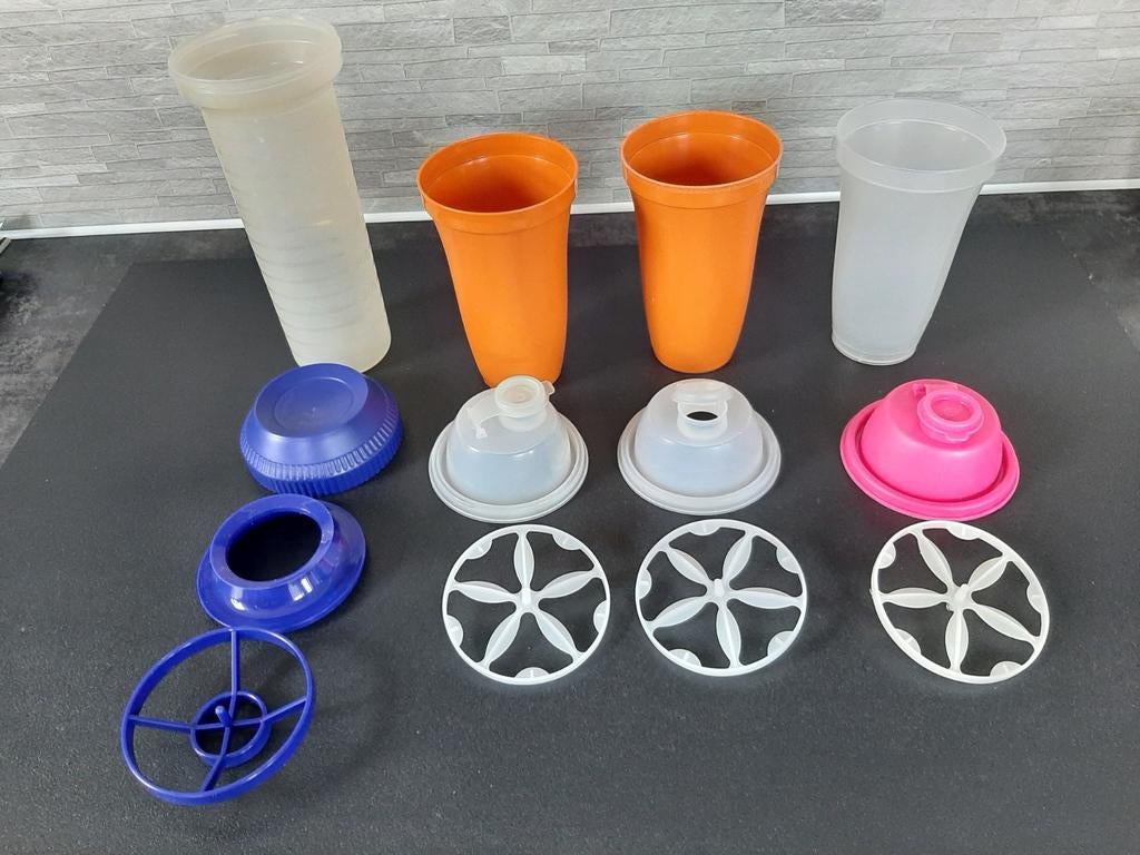 Tupperware shakers slagroomschudder met/zonder maattabel PST, Huis en Inrichting, Keuken | Tupperware, Ophalen of Verzenden, Overige typen
