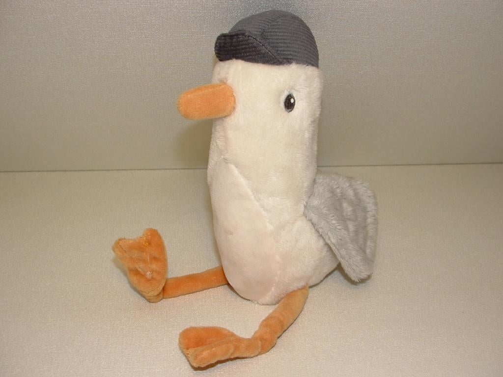 LITTLE DUTCH SAILOR BAY MEEUW KUIKEN VOGEL PLUCHE WIT, Verzenden, Nieuw, Overige typen