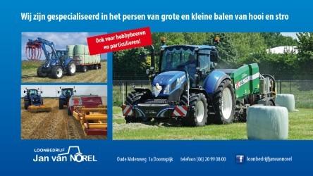 persen van ronde balen en midi balen hooi stro en fourage, Zakelijke goederen, Ophalen of Verzenden