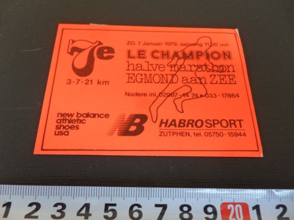 sticker egmond aan zee 7e halve marathon / habro sport zutph, Ophalen, Zo goed als nieuw