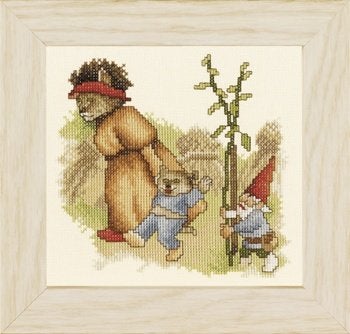Borduurpakket Rien Poortvliet's gnomes young tree 34913, ., Nieuw, Ophalen of Verzenden, .