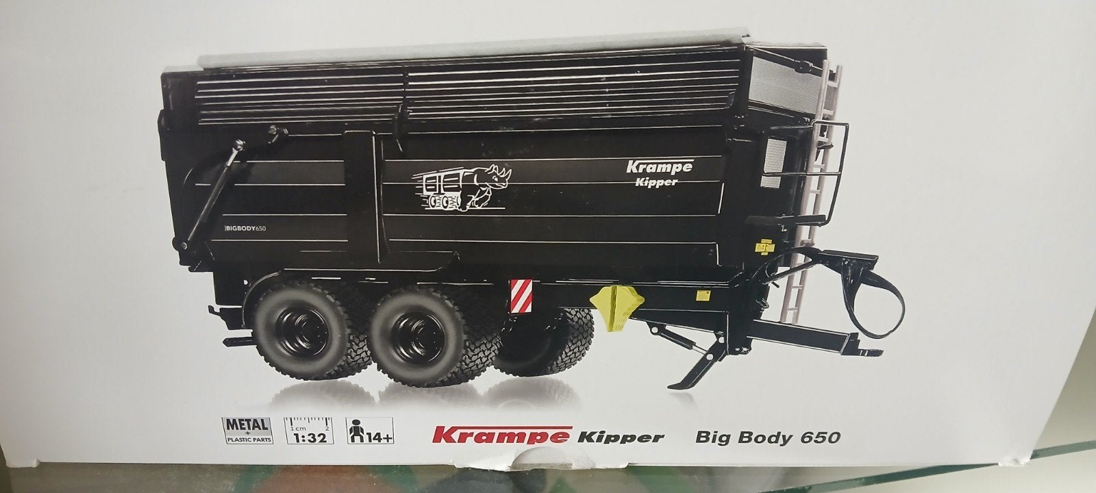 Te koop Krampe Big Body 650 Kipper, Ophalen of Verzenden, Zo goed als nieuw, Tractor of Landbouw, Overige merken