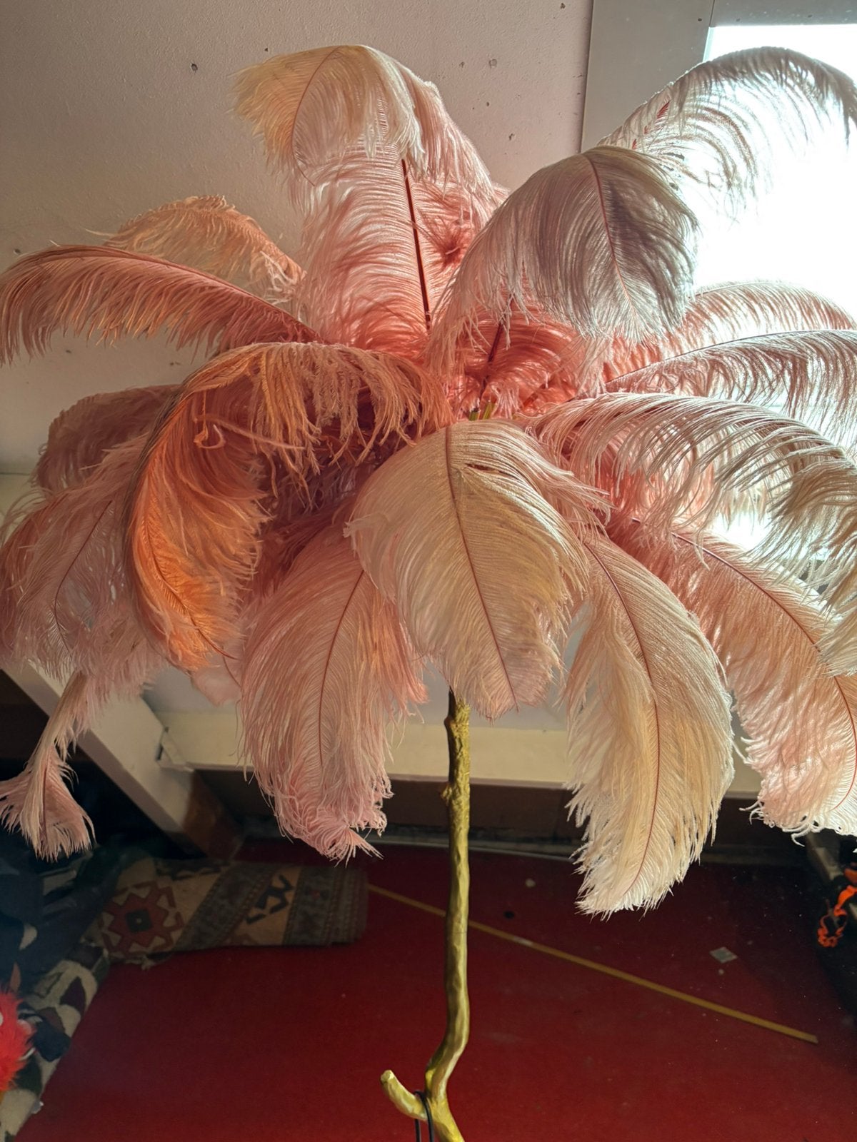 Pink palmtree lamp, Ophalen, Zo goed als nieuw, 150 tot 200 cm