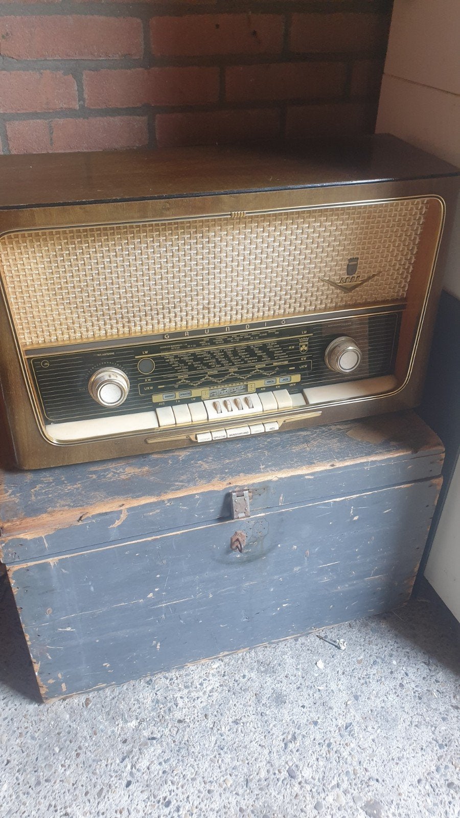 oude radio vintage, Antiek en Kunst, Ophalen
