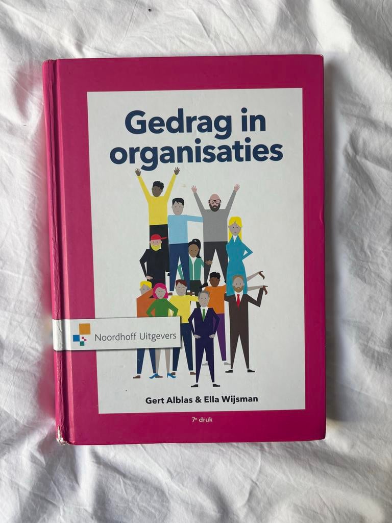 Gedrag in organisaties - Studieboek (7e druk), Boeken, Ophalen of Verzenden, Gamma, Gelezen, HBO