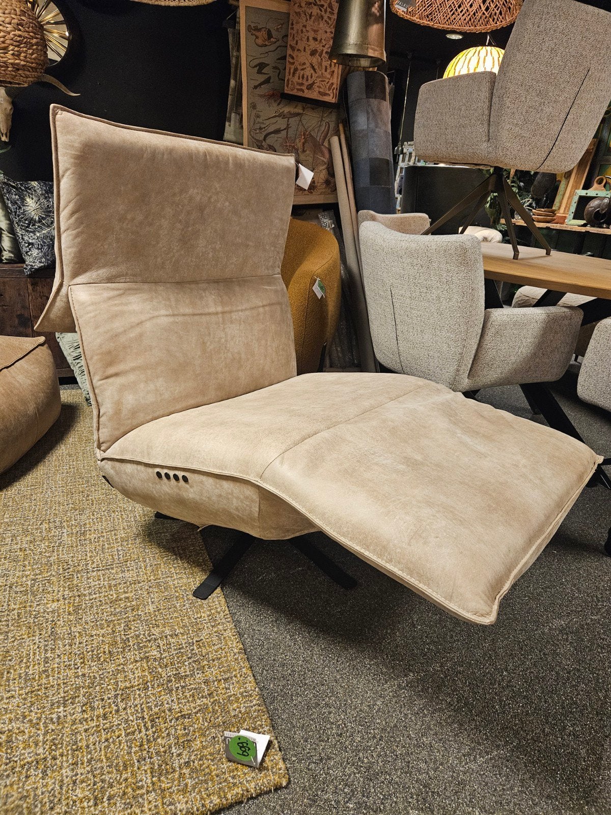 relaxfauteuil SASCHA chill-line, Ophalen of Verzenden, Nieuw, Stof