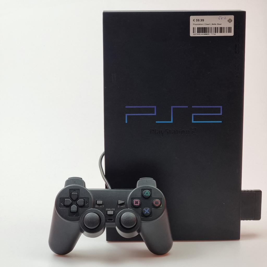 Playstation 2 Zwart | Nette Staat, Spelcomputers en Games, Spelcomputers | Sony PlayStation 2, Sony, Zo goed als nieuw, Support@sony.com