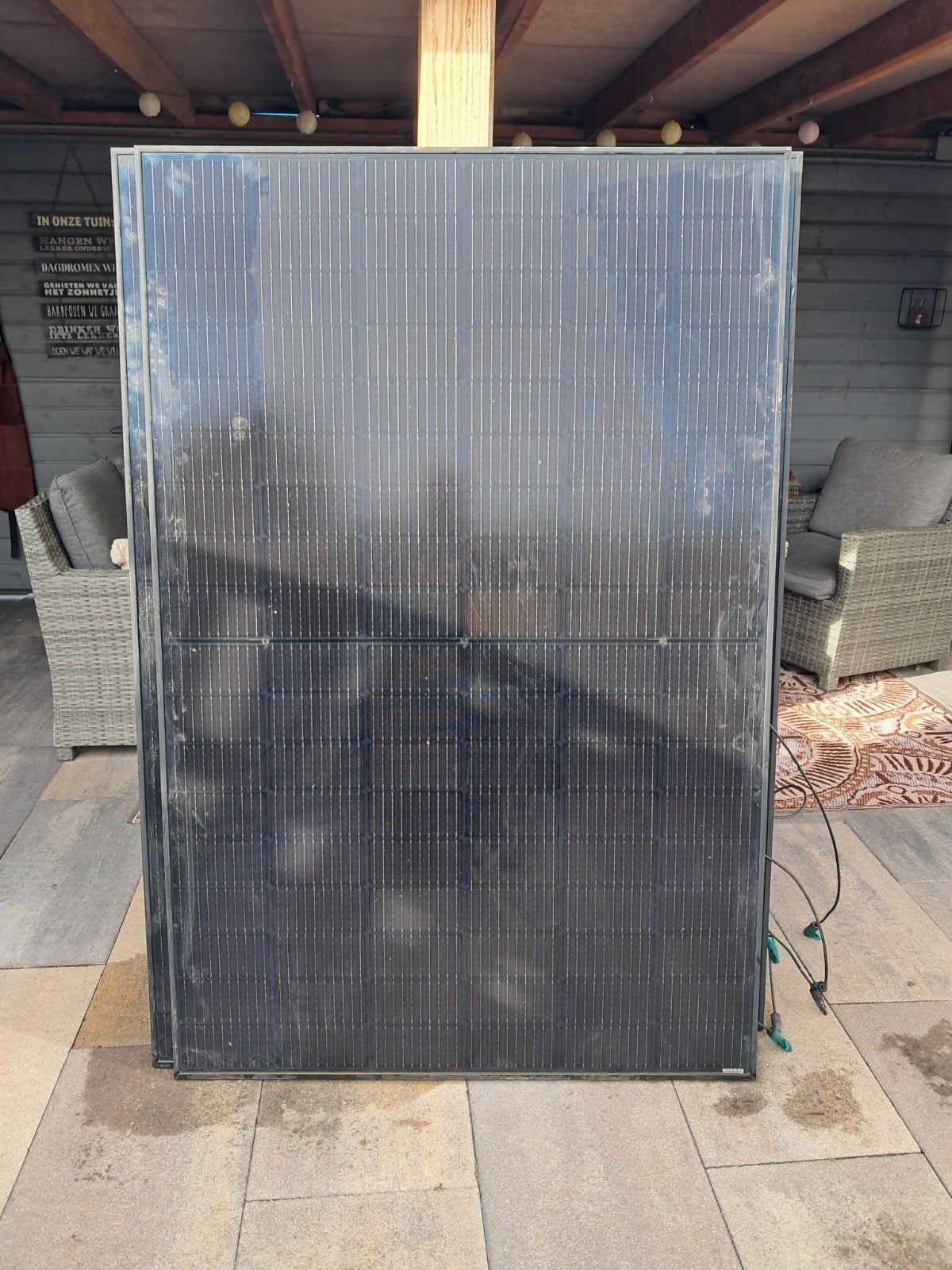 3 Stuks: Yingli Solar Panelen YL400D-37e 400W, Ophalen, Gebruikt, Paneel, 200 wattpiek of meer