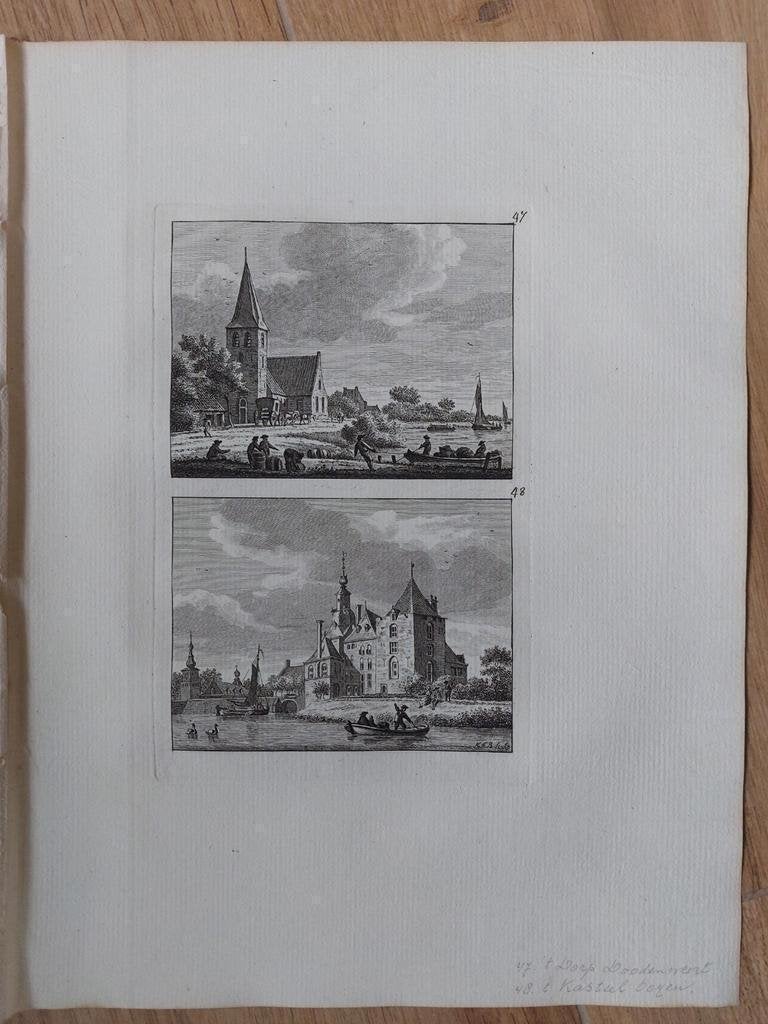 47-48 / Doodenweert Dodewaard + Kasteel Oijen Ooijen, Antiek en Kunst, Ophalen of Verzenden