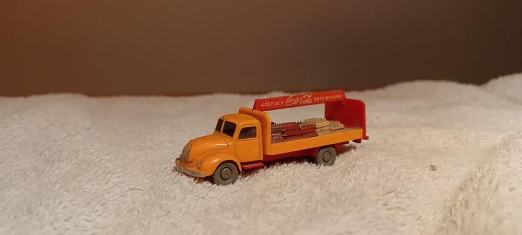 Vintage winking 1963 Coca-Cola Vrachtwagen Model - Gebruikt, Overige merken, Gebruikt, 1:50 of kleiner, Ophalen of Verzenden