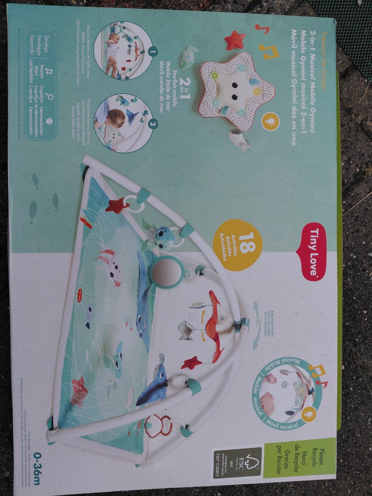 Tiny Love babygym - Treasure the ocean, Ophalen of Verzenden, Nieuw, Speelkleed, Met licht