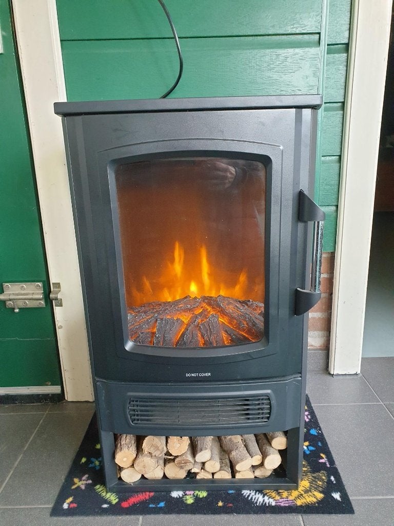 Moa sfeer/verwarmingskachel 1000/2000 Watt met vlameffect, Ophalen, Gebruikt, Vrijstaande haard, Elektrische haard