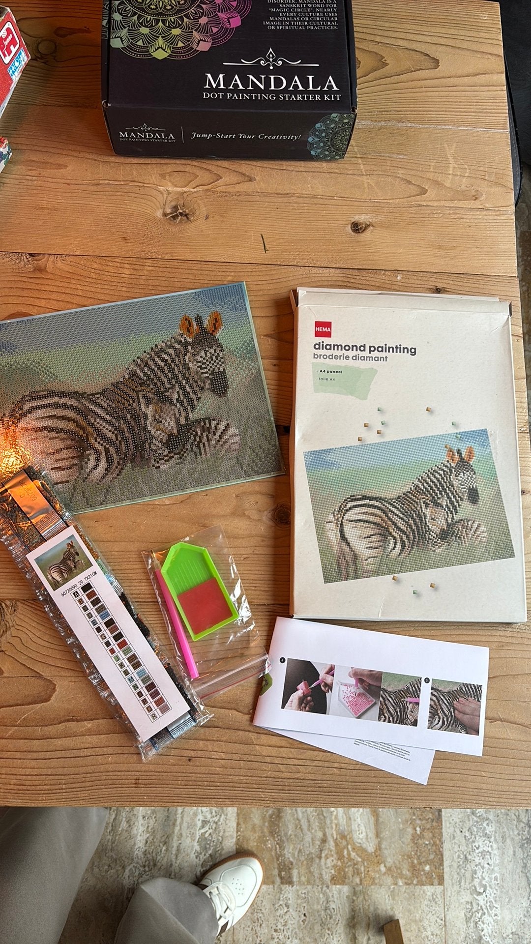 Nieuw in doos - diamond painting zebra (Hema), Ophalen of Verzenden, Zo goed als nieuw