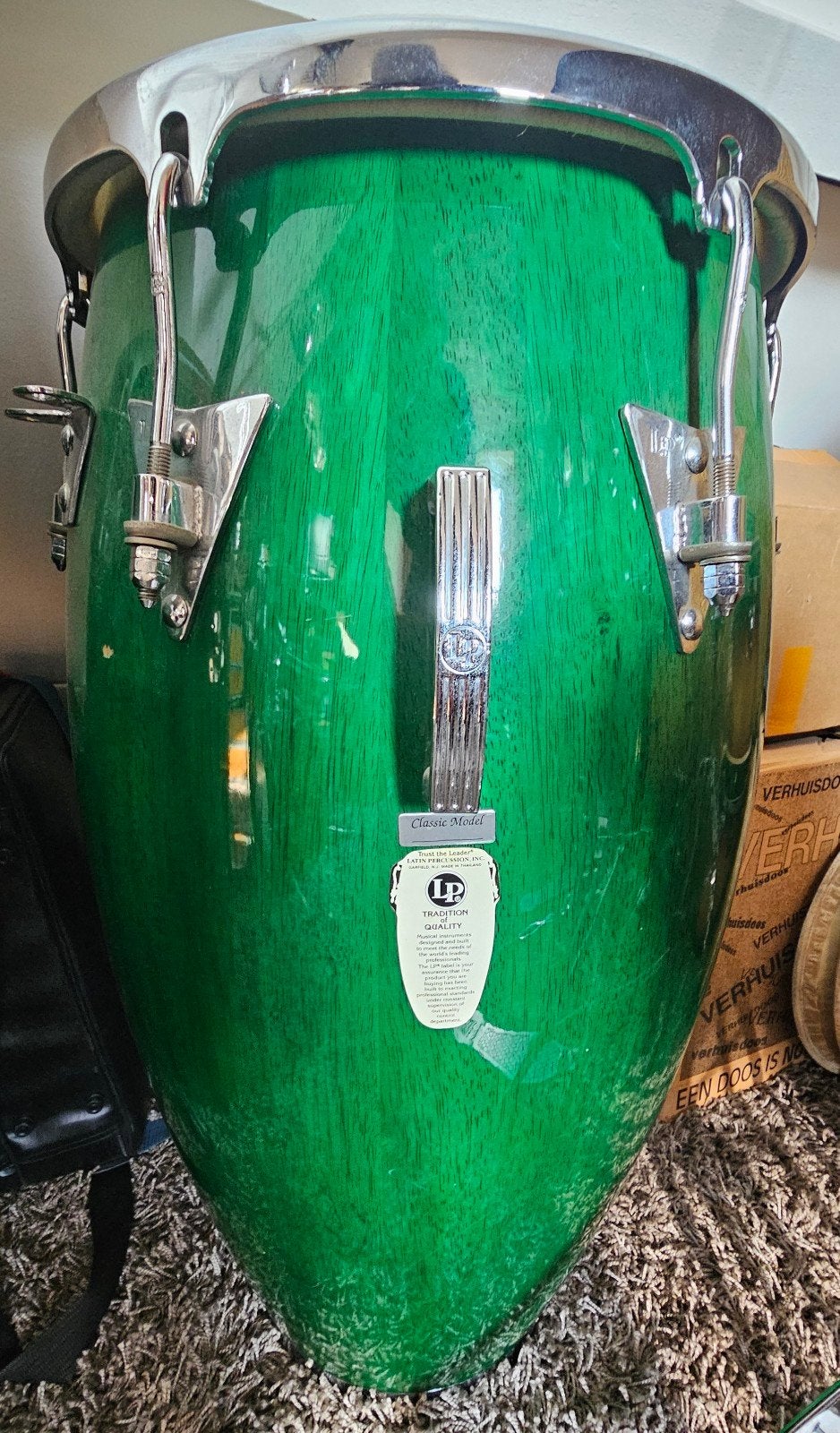 LP Classic Model Conga en Tumba - Groen, Muziek en Instrumenten, Ophalen, Gebruikt, Trommel