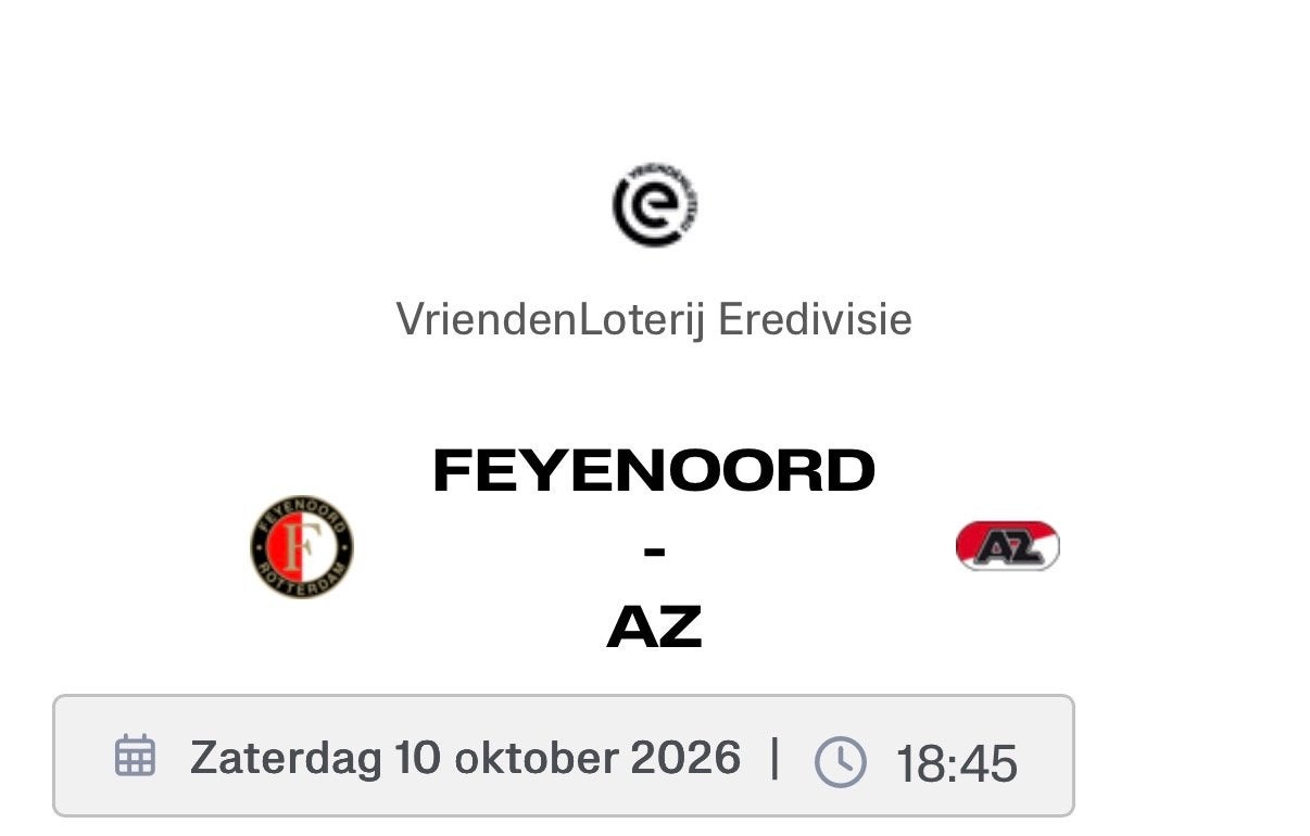 Feyenoord - AZ Parkeren P5C