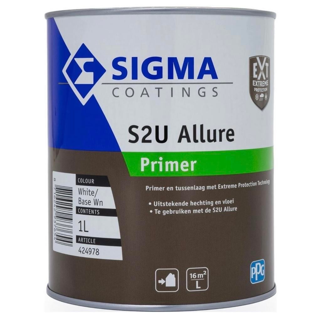 Te koop: Sigma S2U Allure Primer - 1L RAL 8025 Bleekbruin, Bruin, Nieuw, Ophalen of Verzenden, Verf