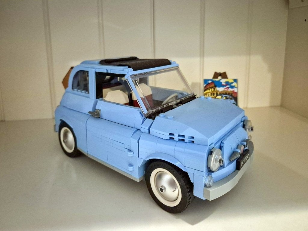LEGO Creator Expert Fiat 500 light blue- 77942, Gebruikt, Lego, Ophalen of Verzenden, Compleet