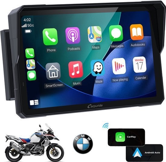 Carpuride W702b BMW Motor Navigatie, Motoren, Ophalen of Verzenden, Zo goed als nieuw