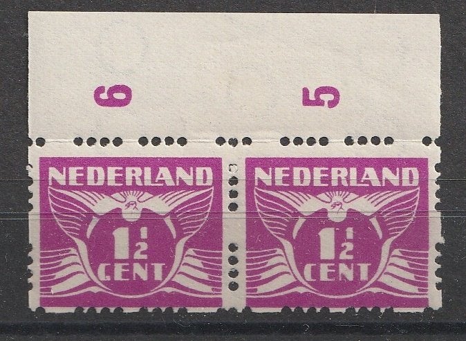 R35P   Plaatfout MNH met certificaat, Postzegels en Munten, Postzegels | Nederland, Ophalen of Verzenden, T/m 1940, Postfris
