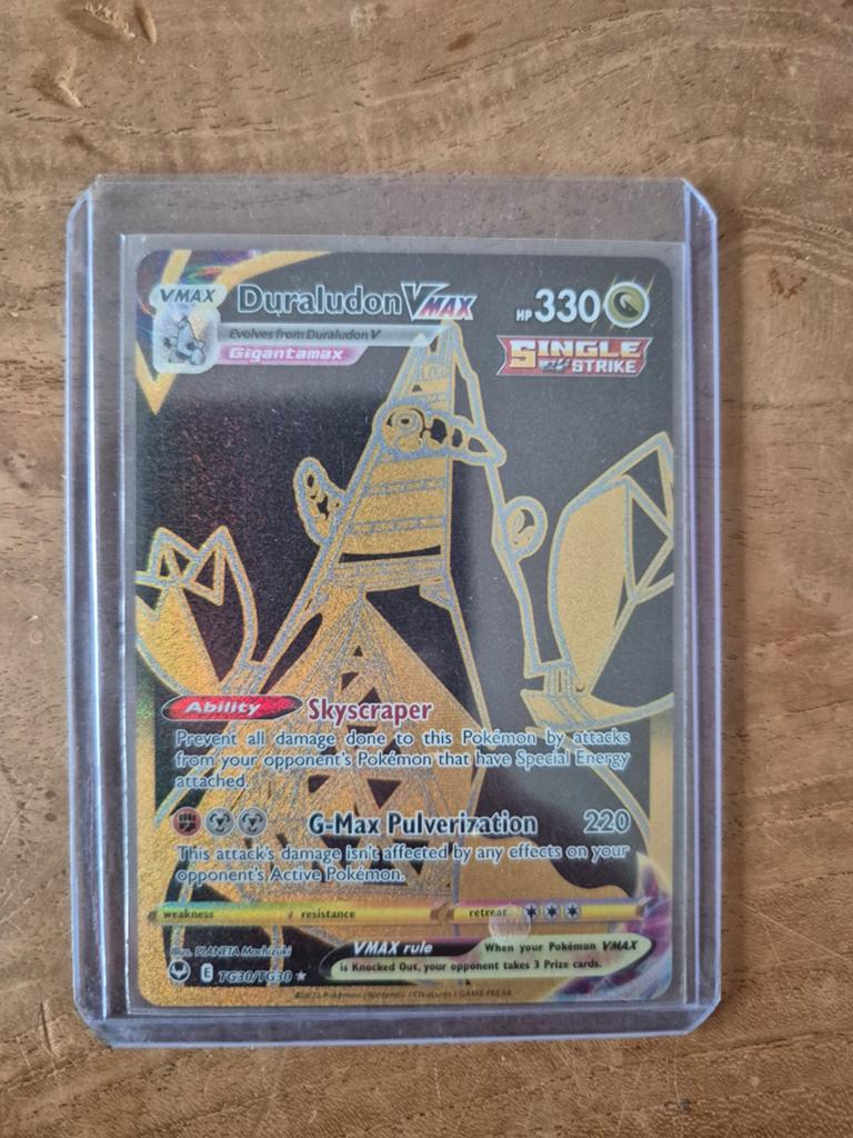 Pokemonkaart Duraludon Vmax, Ophalen of Verzenden, Nieuw, Losse kaart, Foil