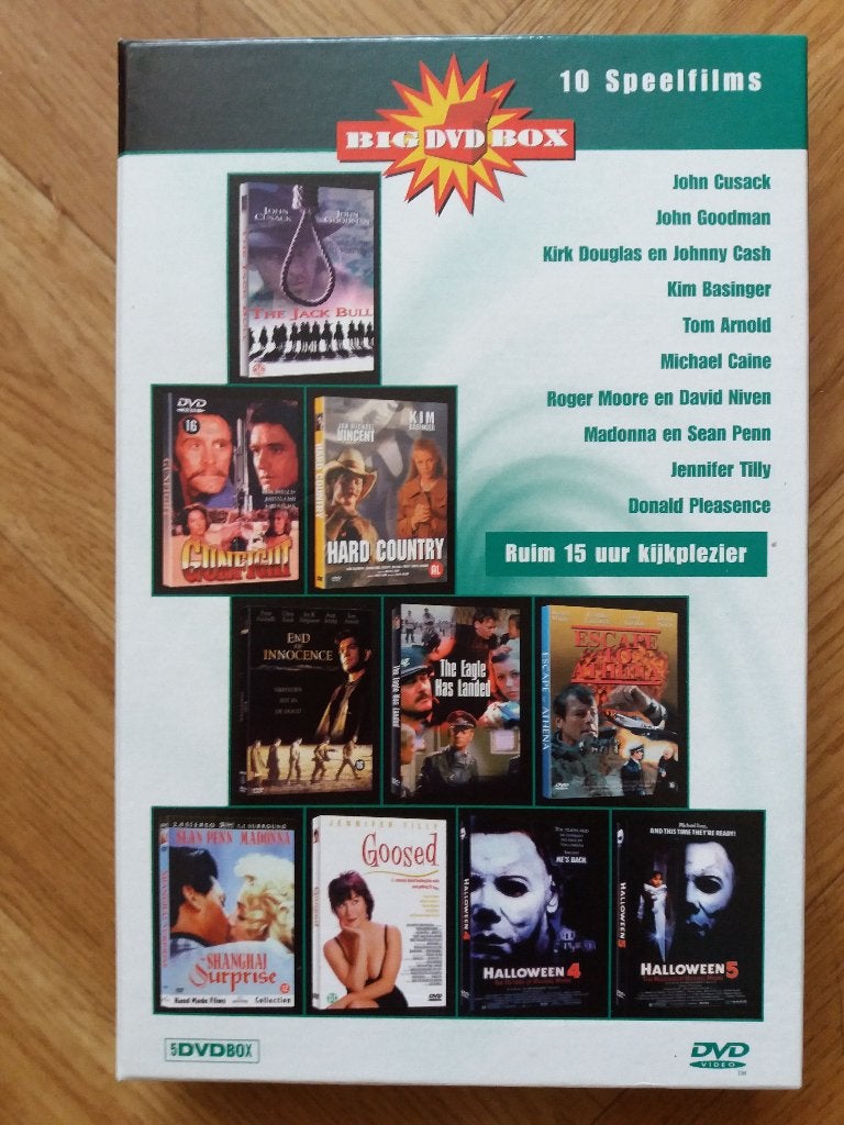 Een Big DVD Box met 10 speelfilms, van verschillende genre., Engels, Ophalen of Verzenden, Zo goed als nieuw, Vanaf 12 jaar