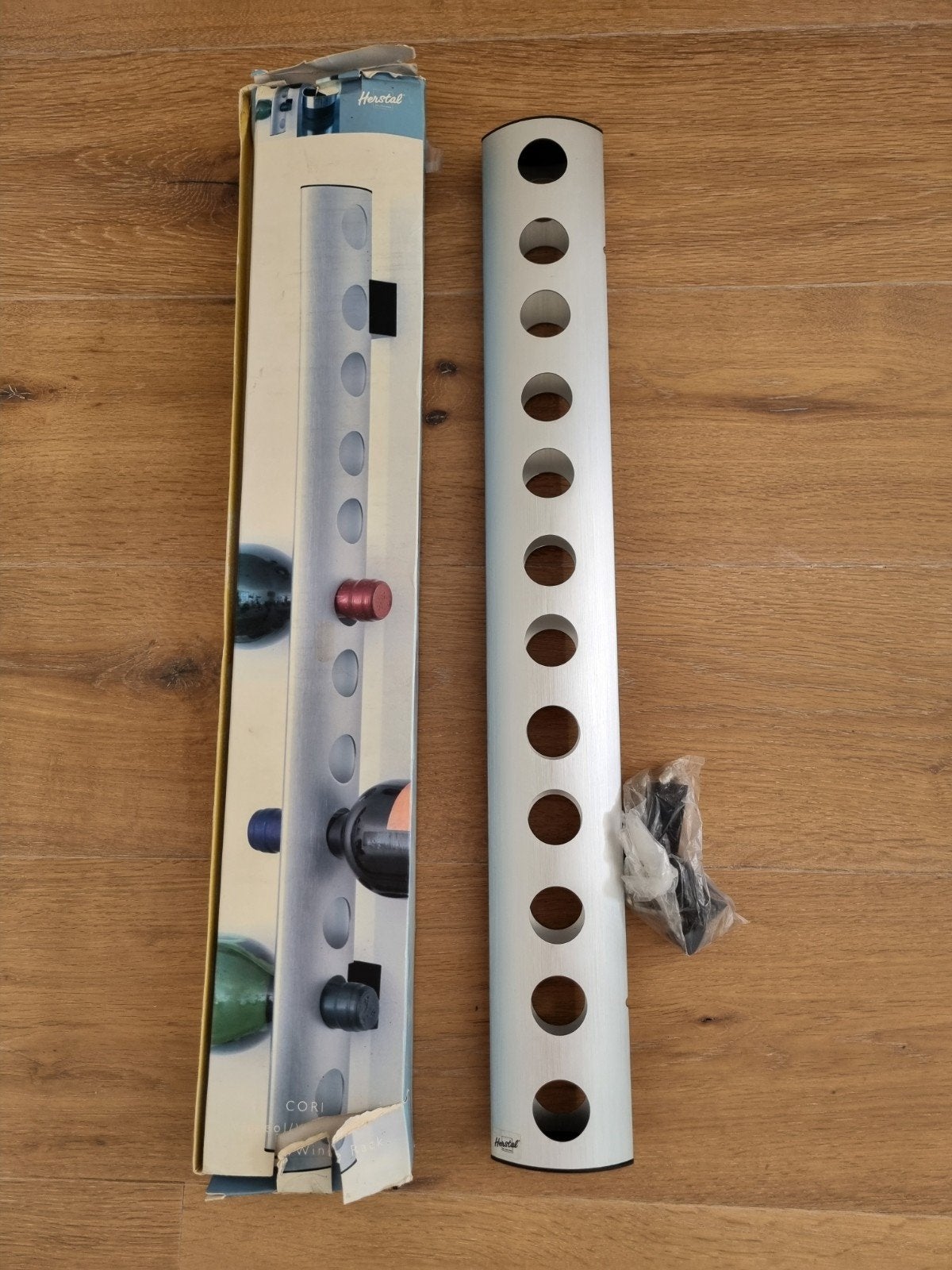 Herstal Wijnrek Cori - Aluminium - 12 flessen, 5 tot 15 flessen, Ophalen of Verzenden, Zo goed als nieuw, 75 – 100